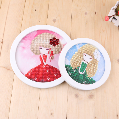 3d cross - stitch new round diamond painting full - drilling bedroom children simple diamond embroidery small stick 