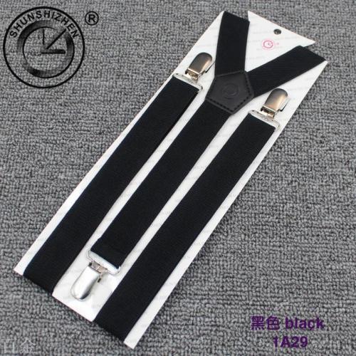 clockwise brand fashion monochrome unisex strap high elastic three-clip strap elastic sling manufacturer