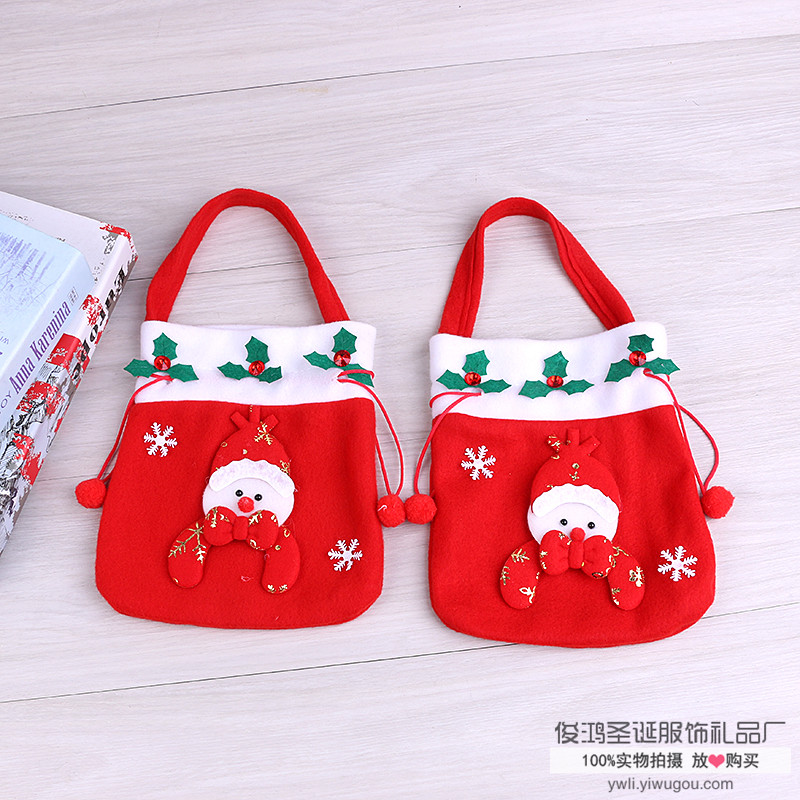 圣诞礼物袋子 圣诞老人糖果袋