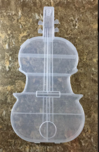 violin box student diy plastic storage box rubber band， beading box factory direct sales