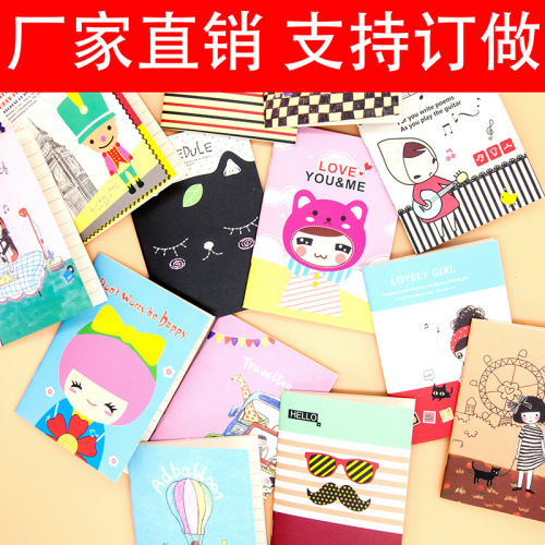 Creative Cute Notepad Cartoon Small Notebook Notebook Stationery Notepad School Supplies Children Gifts Wholesale