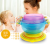 Sucker bowl, baby bowl soft spoon baby bowl feel warm spoon baby training supplementary bowl direct sale.