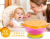 Sucker bowl, baby bowl soft spoon baby bowl feel warm spoon baby training supplementary bowl direct sale.