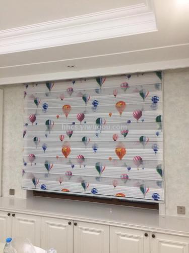 customized children‘s room cartoon printing soft yarn curtain finished foreign trade wholesale