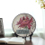 Foreign trade exports American country English red lotus flower ceramic plate decoration.