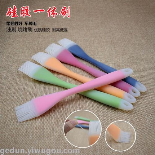 large all-in-one handle translucent silicone brush barbecue brush