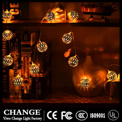 supply led string lights ramadan hollow ball shaped lights christmas