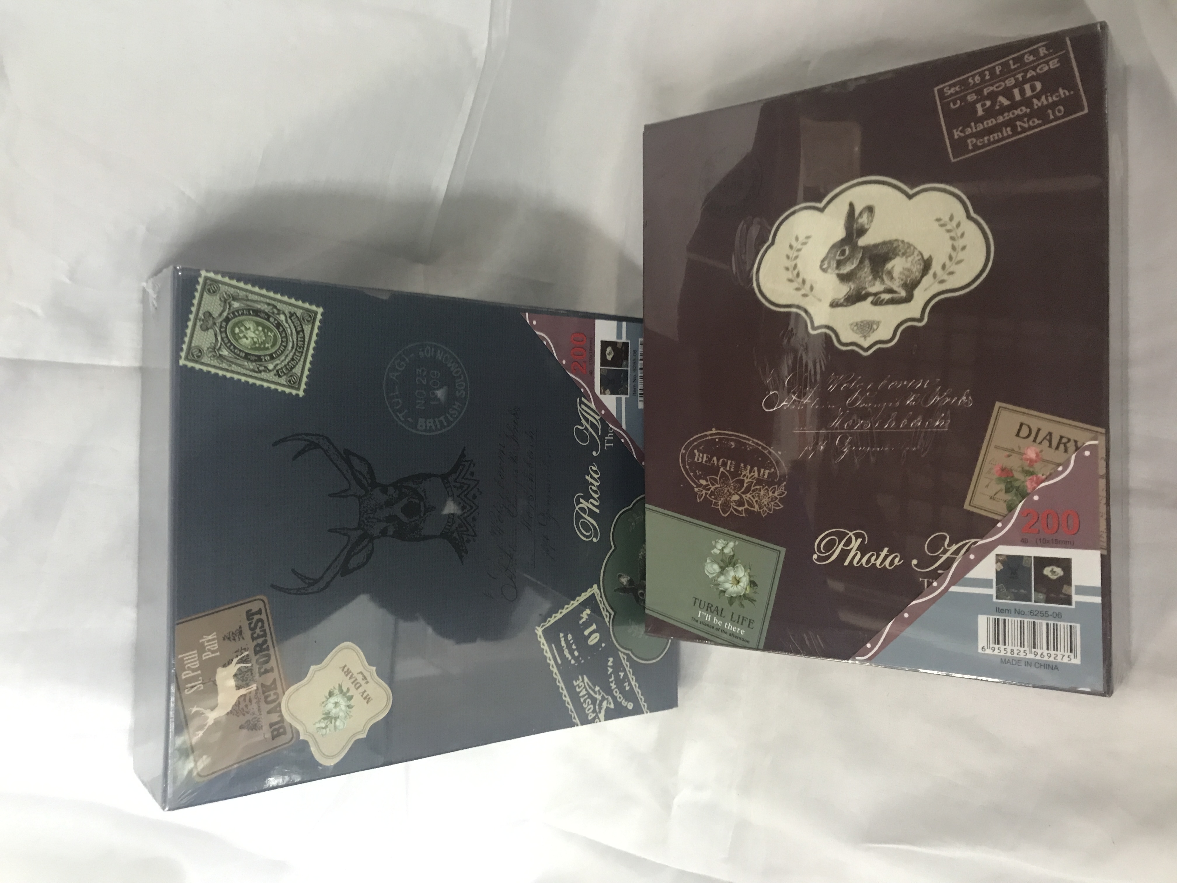 6寸200动物埃菲尔铁塔欧洲复古插页居家相 楼影集小本相簿