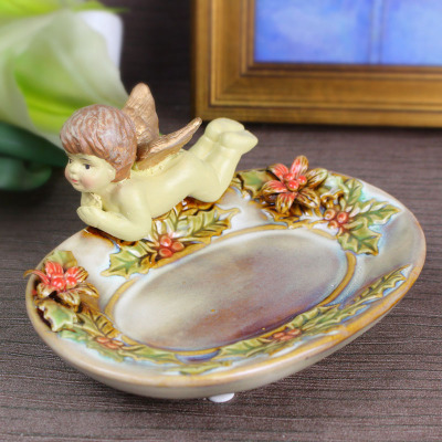 Refined uan new market angel manual petal ashtray soap box European style manufacturers direct sales