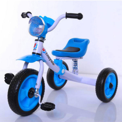 Foreign trade children tricycle bicycle with shock absorber music flash light children's bicycle wholesale factory.