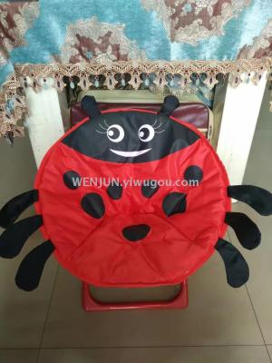 Foreign trade tail goods children's moon chair leisure folding chair sell well at home and abroad color mix