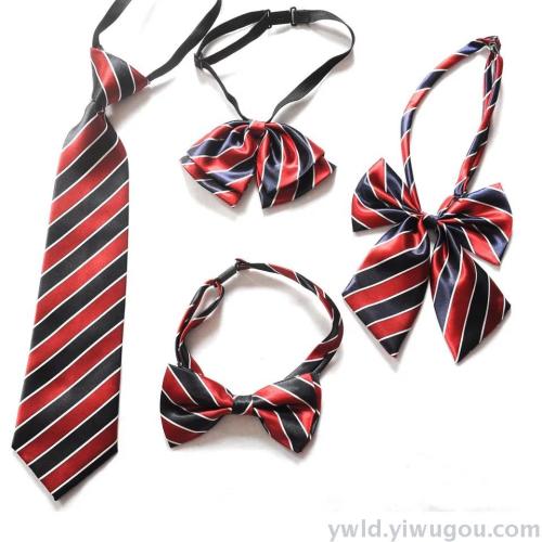 School Primary and Secondary School Students School Uniform Customization Adult and Children Tie Bow Tie Professional Business Tie Bow Tie