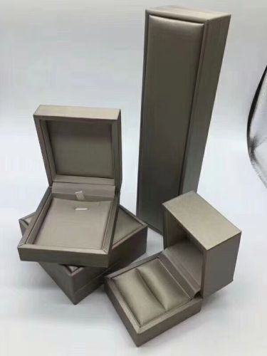 Bulge Gold Brushed Leather Jewelry Packaging Storage Box