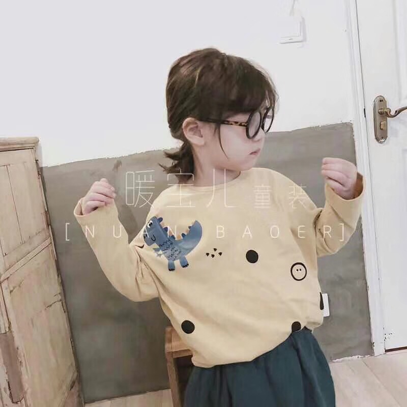 2018韩版女款印花卫衣百搭3-8岁女式体恤