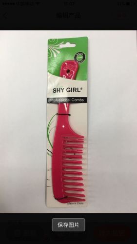 hairdressing and beauty plastic comb