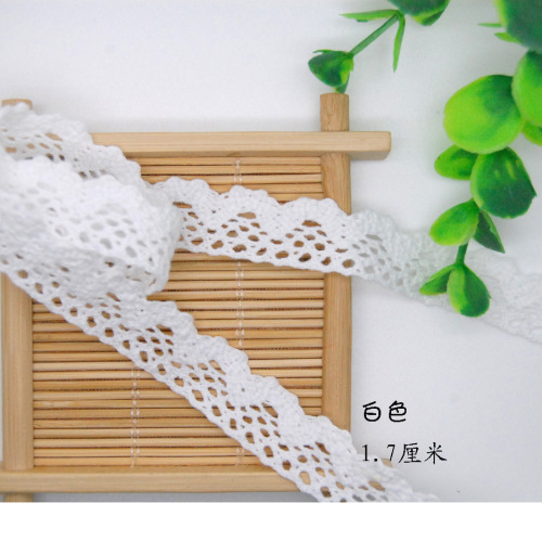 1.7cm delicate cotton thread lace rattan products/pillow/diy fabric/zakka hand-made accessories