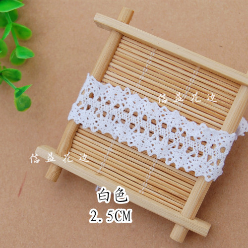 2.5cm elastic bilateral wave lace women‘s socks/clothing/pillow/zakka hand-made accessories