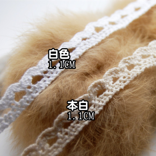 1.1cm cotton thread cotton wave lace clothing/headwear/pillow/zakka hand-made accessories