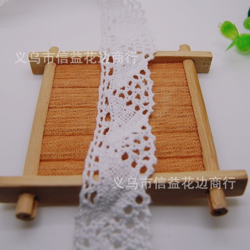 3.0cm Exquisite Bilateral Cotton Thread Cotton Lace Women‘s Socks/Clothing/Home Textile Fabric Accessories