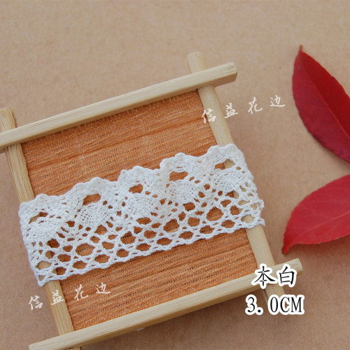 3.0cm elastic unilateral wave lace women‘s socks/clothing/pillow/zakka hand-made accessories
