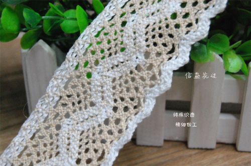 6.0cm exquisite cotton thread two-color lace hat accessories/pillow accessories/clothing accessories/diy fabric