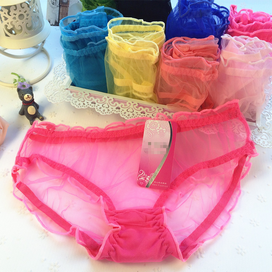 女式全网镂空性感内裤 女士全蕾丝透明情趣内裤批发 5617