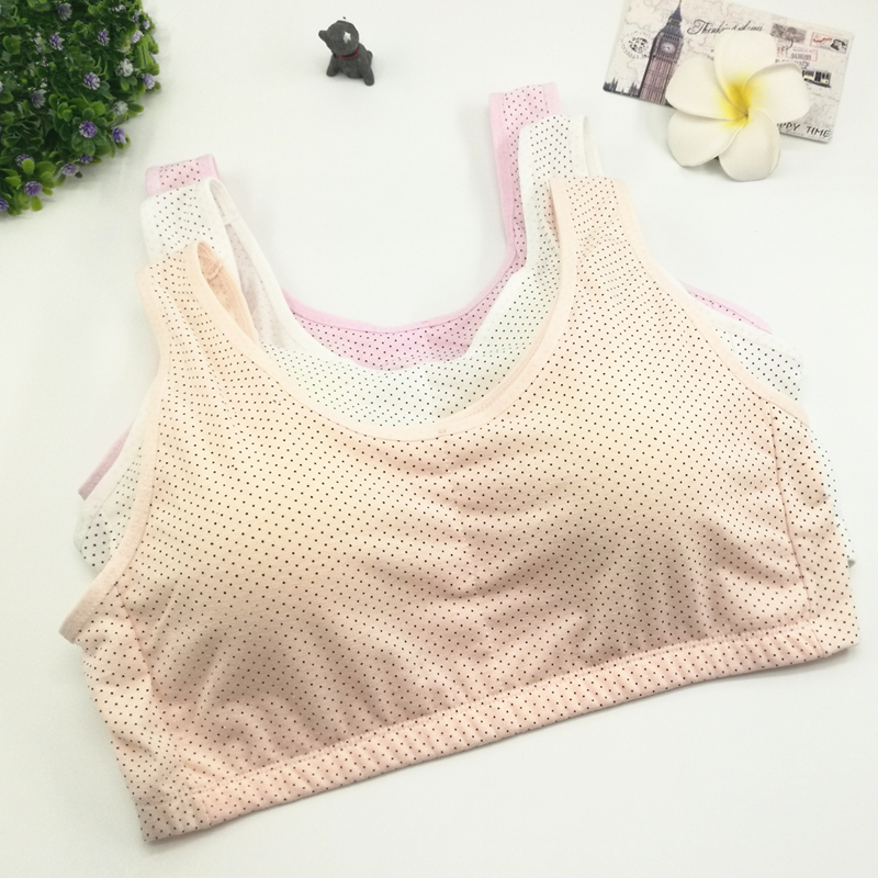 棉加大海绵胸垫胖妞文胸内衣 点点宽肩带中老年胸罩 9813