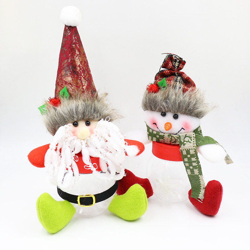 圣诞节装饰品9寸小脚糖果瓶