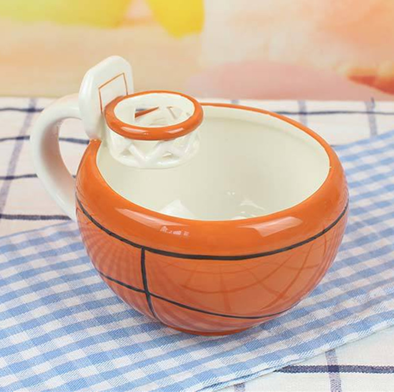 创意篮球咖啡杯足球水杯 新款马克杯