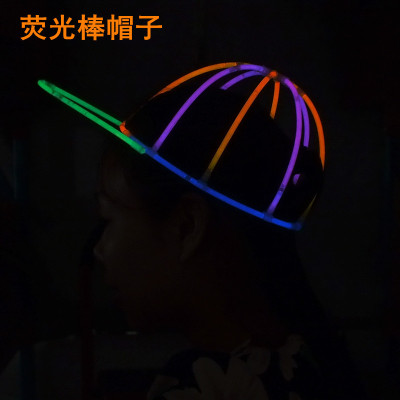 Fluorescent stick creative combination light hat concert gala props Halloween, toy Fluorescent hat.