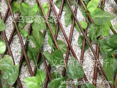 人造篱笆护栏网,人造草篱笆网,仿真植物叶子篱笆,仿真藤条篱笆