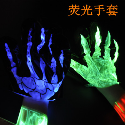 Fluorescent rod manufacturers direct sales to help the Halloween, cosmetics dance to help lighting props Fluorescent gloves