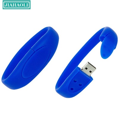 Jhl-up136 creative silica gel 8G wrist band USB can customize LOGO PVC soft glue..