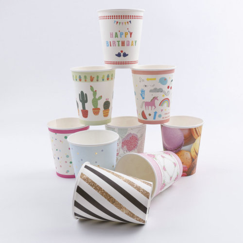 Disposable Birthday Party Paper for Making Disposable Cups Paper Pallet Cake Paper Cups Paper for Making Disposable Cups Paper Pallet 7-Inch 9-Inch