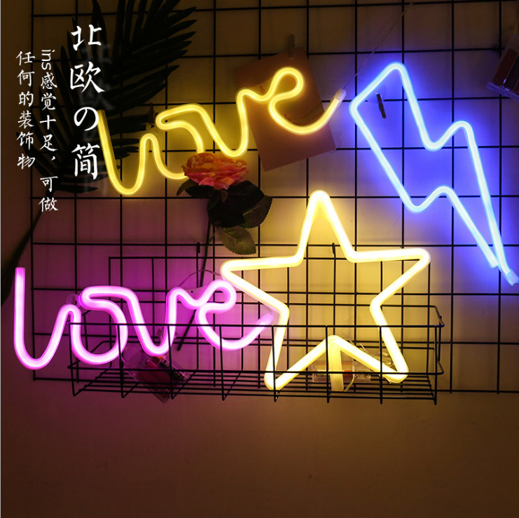 创意LED灯造型灯爆款火烈鸟菠萝仙人掌灯