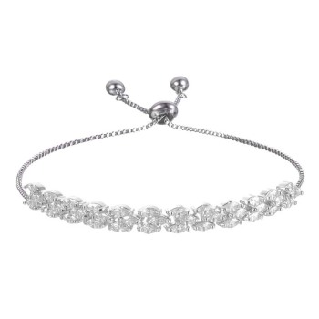 2018新年新款欧美轻奢镶锆女式铜手链Amazo