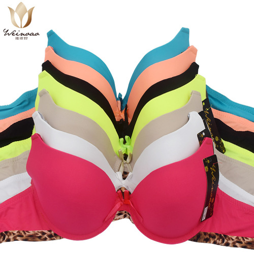 thin foreign trade women‘s v-shaped bra new leopard edge cloth spot yiwu bra bra cross-border wholesale firm