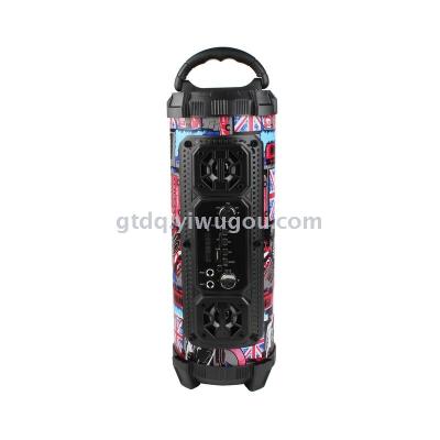 Portable outdoor multi-functional bluetooth speaker ch-m18 heavy bass power turret card function.