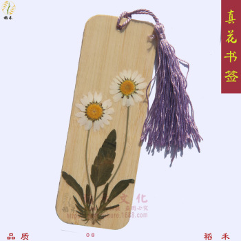 干花书签带流苏景区热卖旅游工艺品书店夜市地