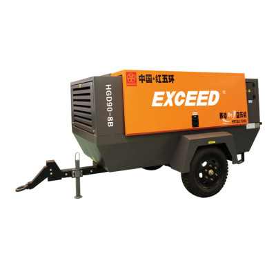 EXCEED 90KW Electric moving Screw Air Compressor