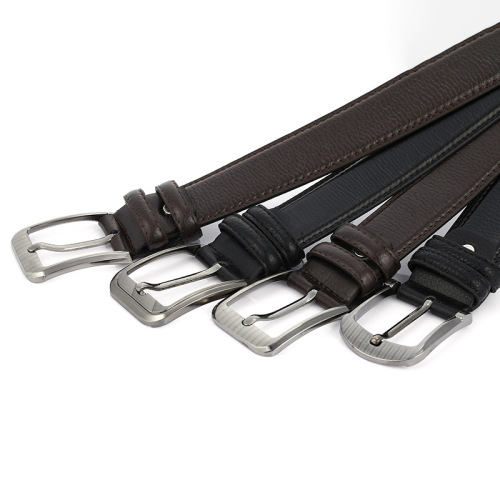 New Business Men‘s Belt Imitation First Layer Cowhide Pin Buckle Belt Microfiber Wear-Resistant Pants Belt Cadai Phoenix