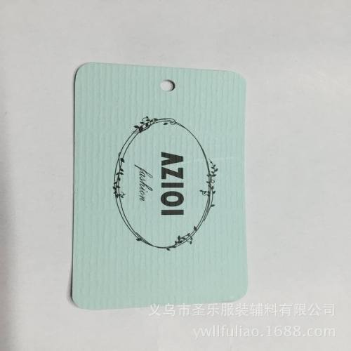 Factory Direct Sales Universal Tag Customized All Kinds of Colorful Clothing Tag with Logo Brand Tag Hanging Card