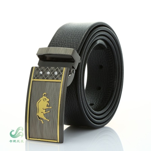 factory direct sales new men‘s business belt trend printing automatic buckle stall supply cady phoenix