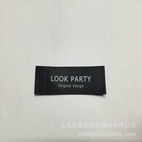 [Factory Direct Sales] Color Printing Screen Printing Cotton Belt Collar Lable Clothing trademark Ribbon Washing Label Customization 