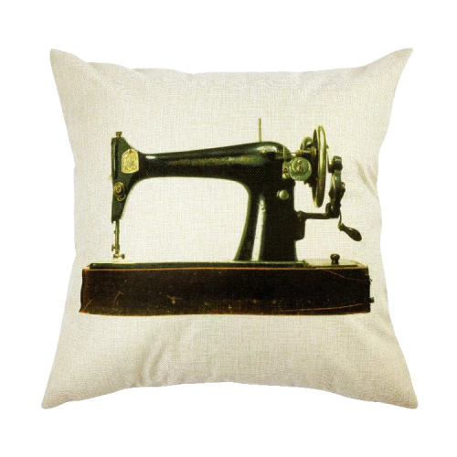 New Comfort Cotton and Linen Sewing Machine Pillow Cover Car Back Cushion Covers