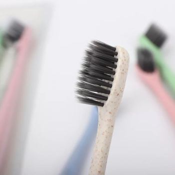 拼多多淘宝爆款进口备长炭环保秸秆麦秆软毛牙