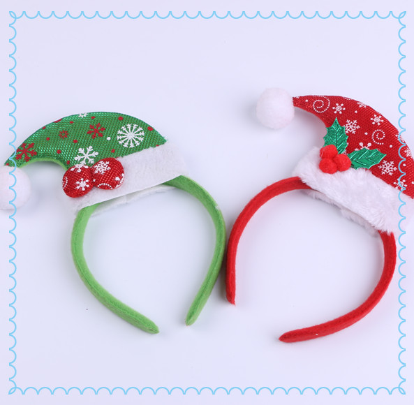 圣诞节装饰用品道具发头扣头饰圣诞帽