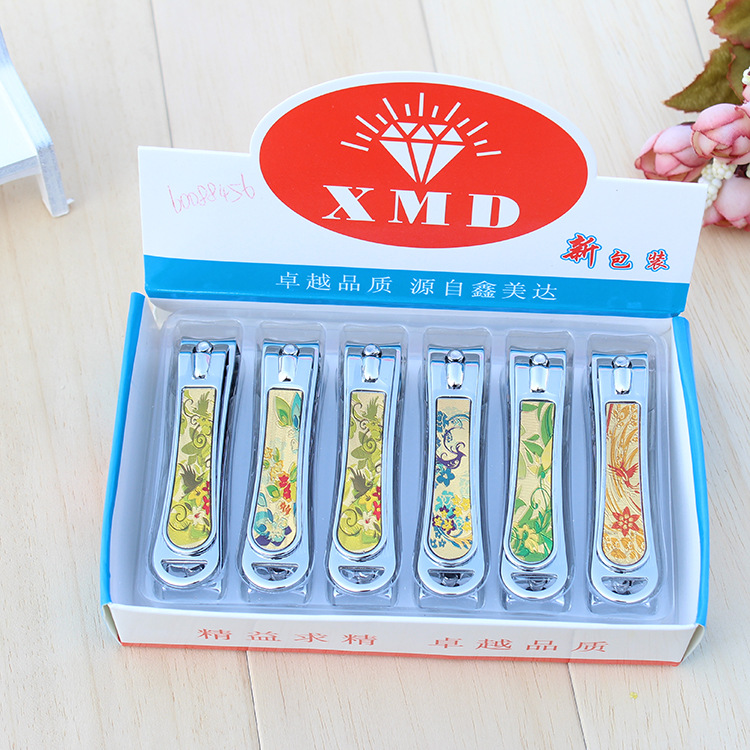 843A-7不锈钢大号指甲剪刀 鑫美达胶面指甲钳 2元店货源批发