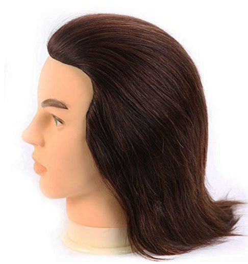 男人体模特头100%的人头发美发师培训头曼尼