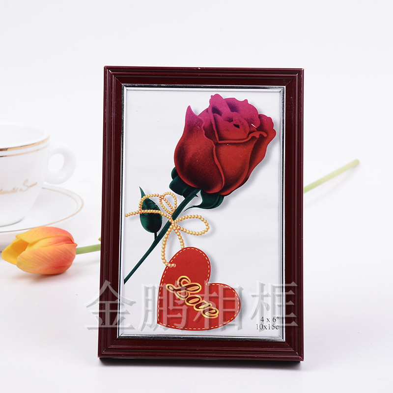 欧式做旧复古创意摆台照片相框相架 正方形6寸7寸10寸厂家批发